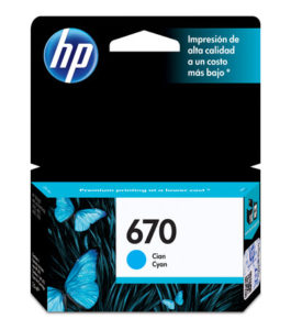 HP 670 - Cyan - original